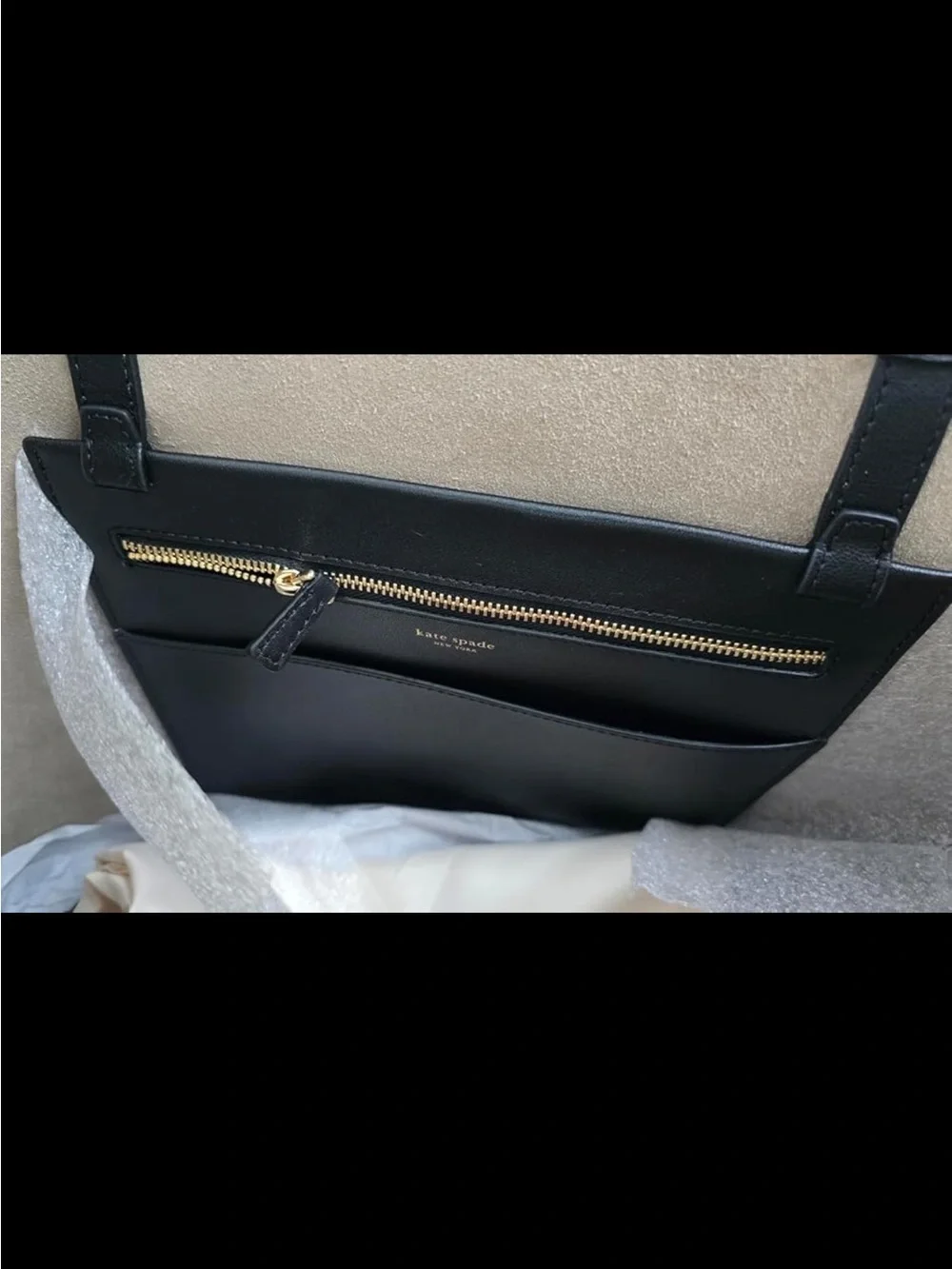 Kate Spade Black Do It All Leather Large Shoulder Tote - New